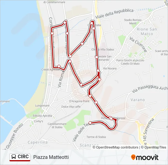 CIRC Bus Line Map