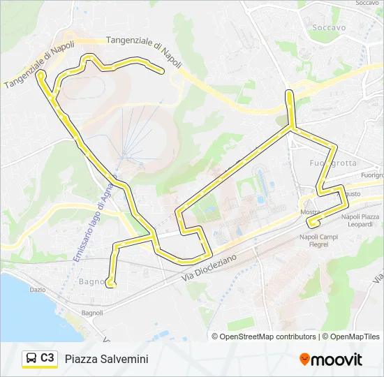 C3 Bus Line Map