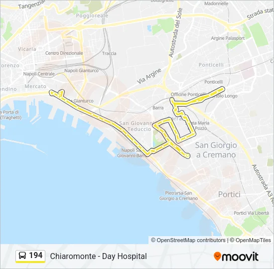 194 Bus Line Map