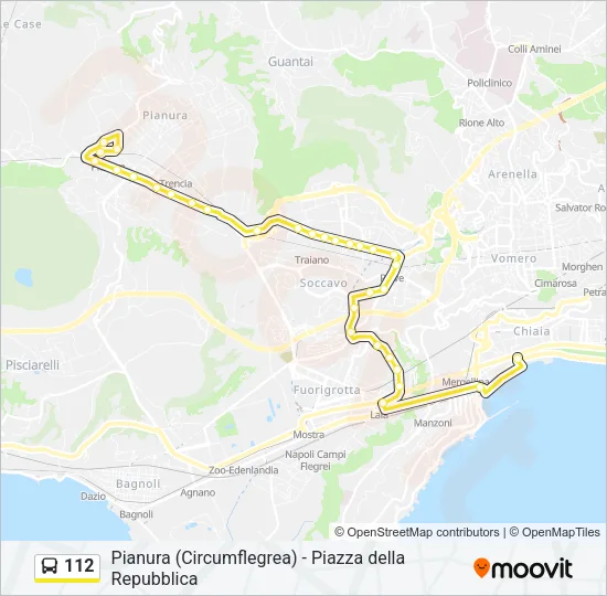 112 Bus Line Map