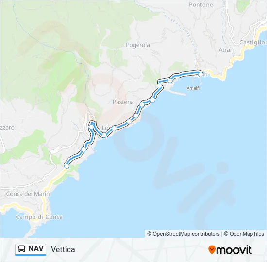 NAV Bus Line Map