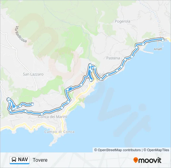 NAV Bus Line Map