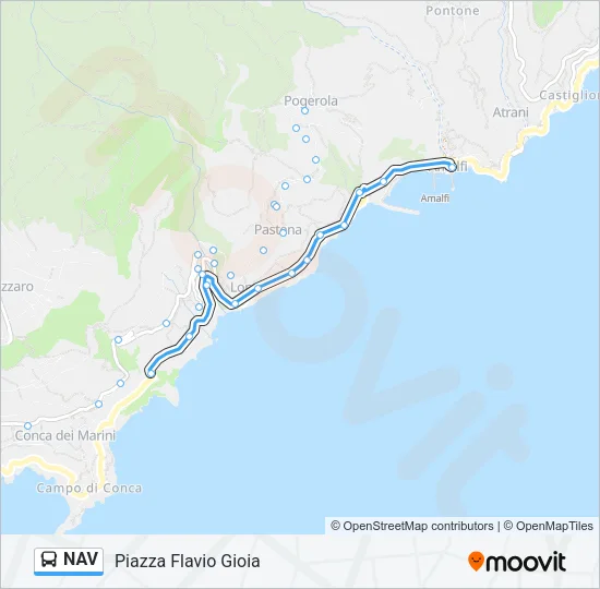 NAV Bus Line Map