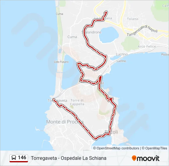 146 Bus Line Map