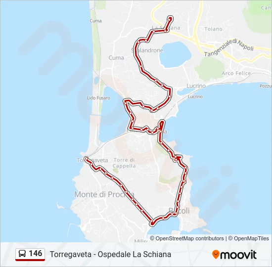 146 Bus Line Map