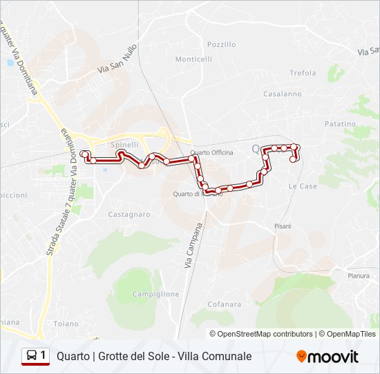 1 Route: Schedules, Stops & Maps - Grotte Del Sole (Updated)