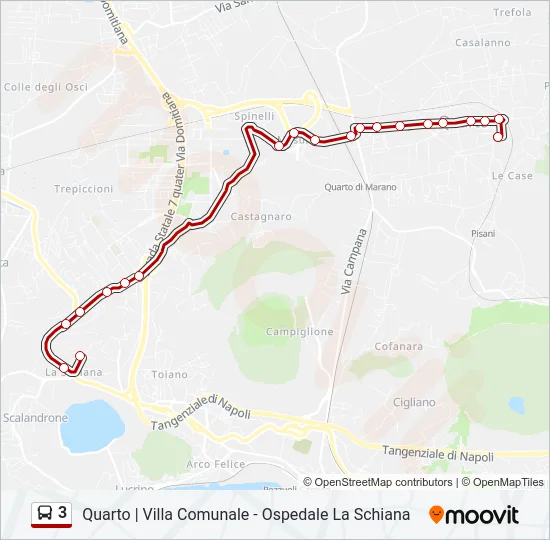 3 Bus Line Map