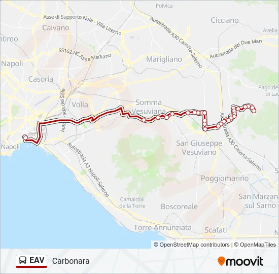 EAV Bus Line Map
