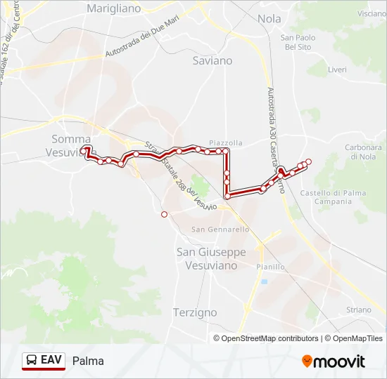 EAV Bus Line Map