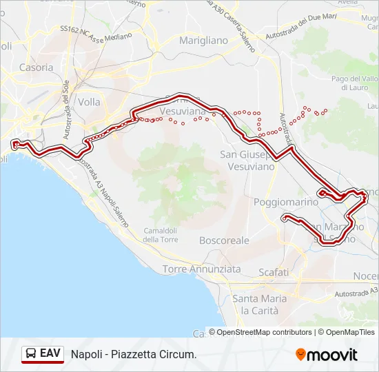 EAV Bus Line Map