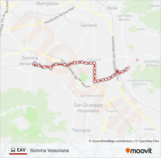 EAV Bus Line Map