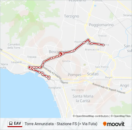 EAV Bus Line Map