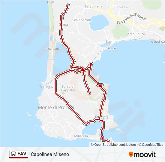 EAV Bus Line Map