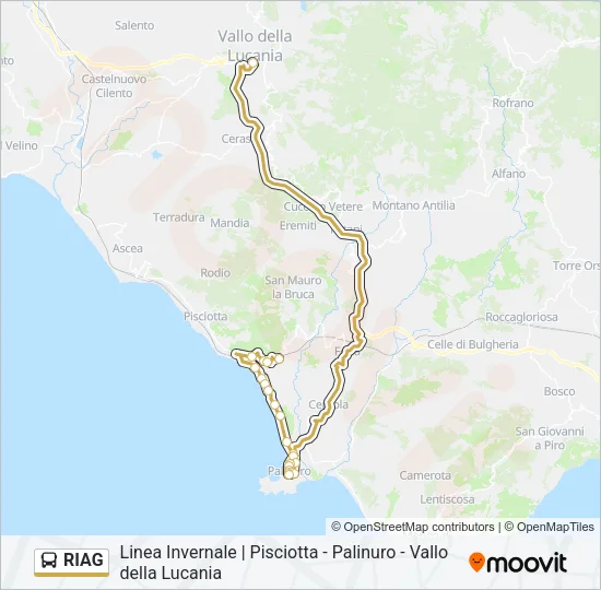 RIAG Bus Line Map