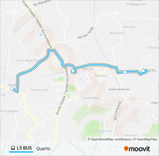 L5 BUS Bus Line Map