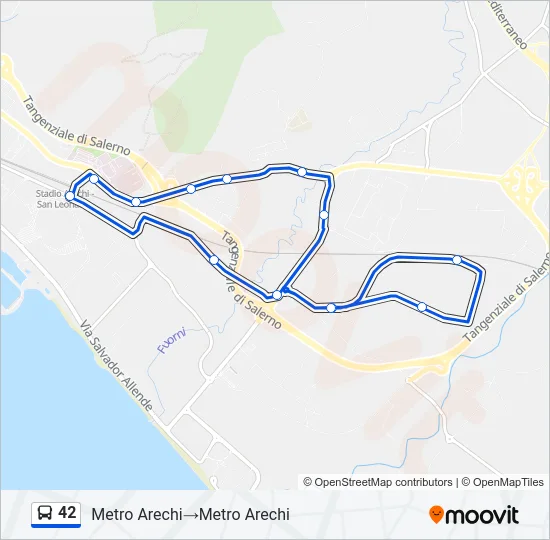 42 Bus Line Map