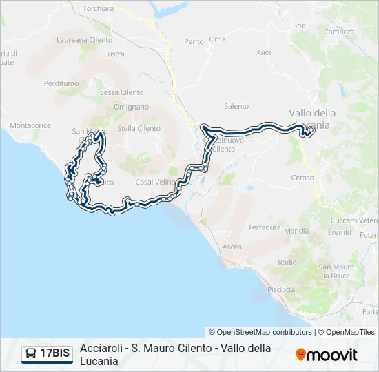 17BIS Bus Line Map