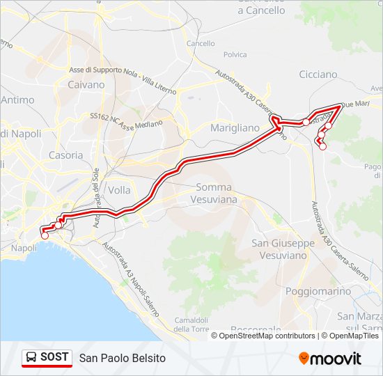 SOST Bus Line Map