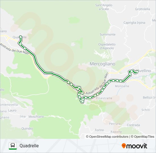 NO-AV S1 Bus Line Map