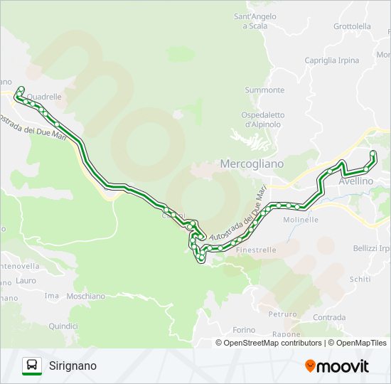 NO-AV S1 Bus Line Map