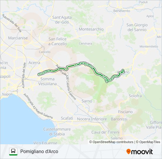 NO-AV S1 Bus Line Map