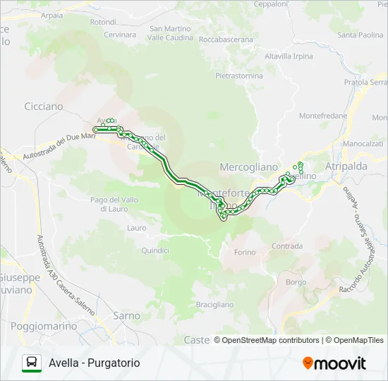 NO-AV S1 Bus Line Map