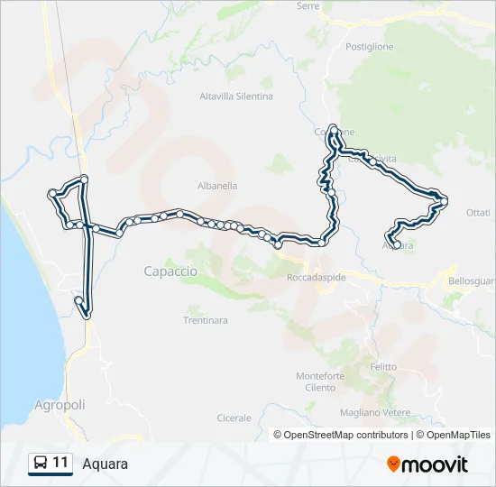 11 Bus Line Map
