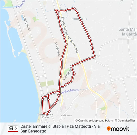 6 Bus Line Map