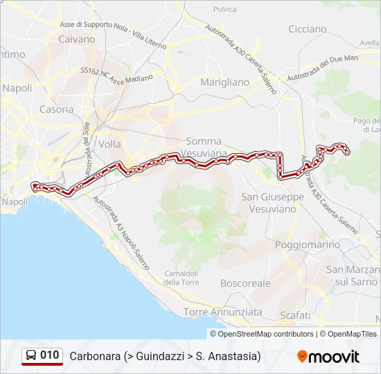 010 Bus Line Map
