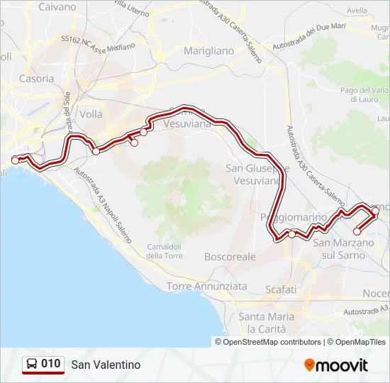 010 Bus Line Map