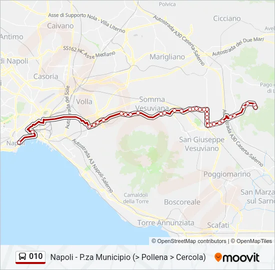 010 Bus Line Map