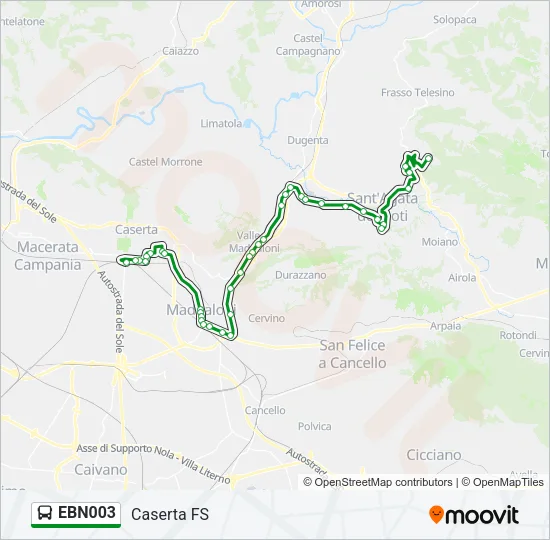 EBN003 Bus Line Map