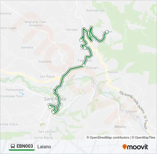 EBN003 Bus Line Map