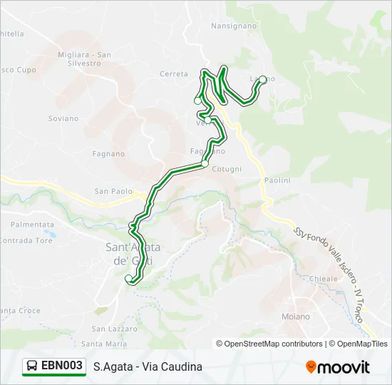 EBN003 Bus Line Map