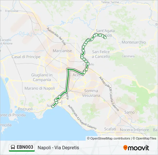 EBN003 Bus Line Map