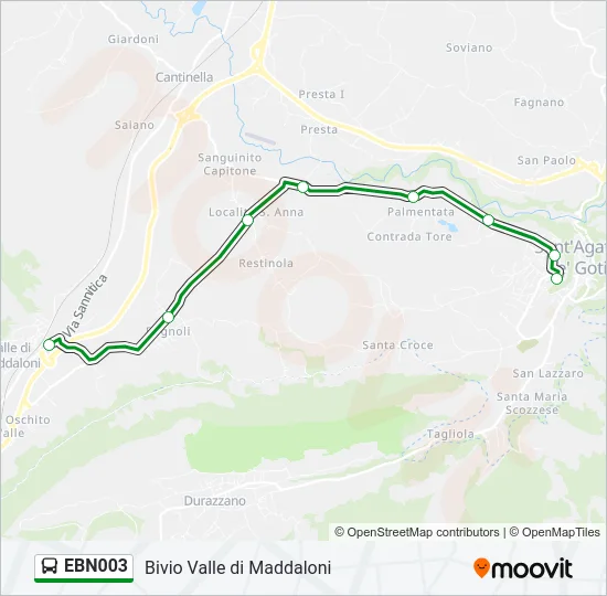 EBN003 Bus Line Map