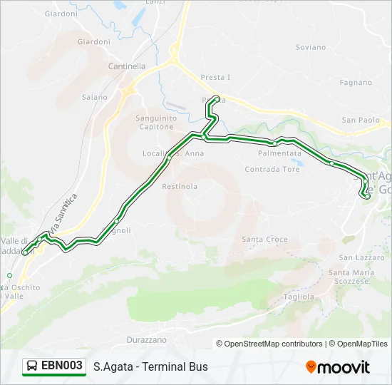 EBN003 Bus Line Map