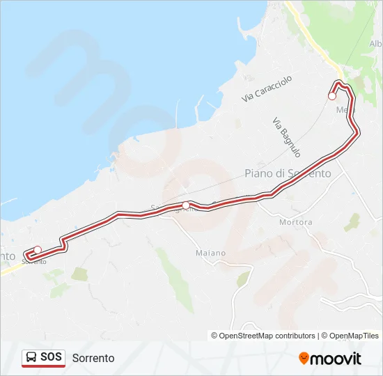 SOS Bus Line Map