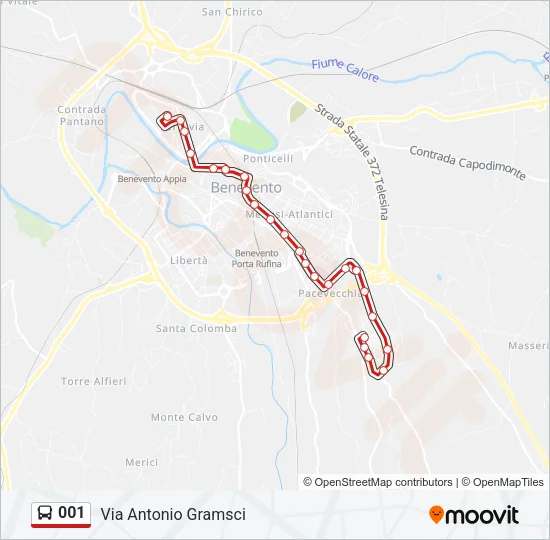001 Bus Line Map