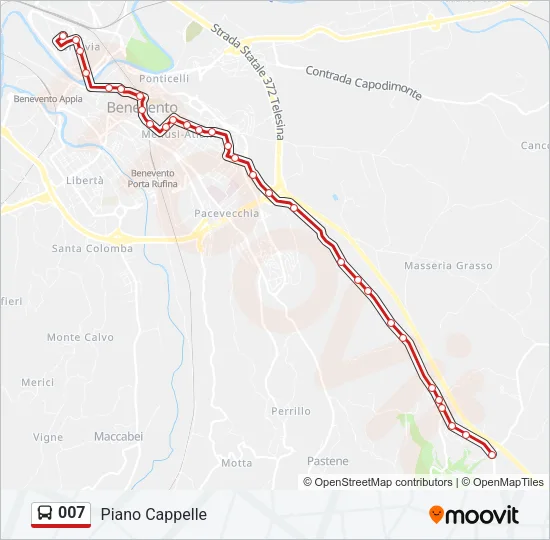 007 Bus Line Map