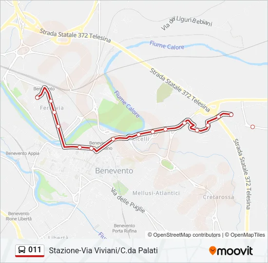 011 Bus Line Map