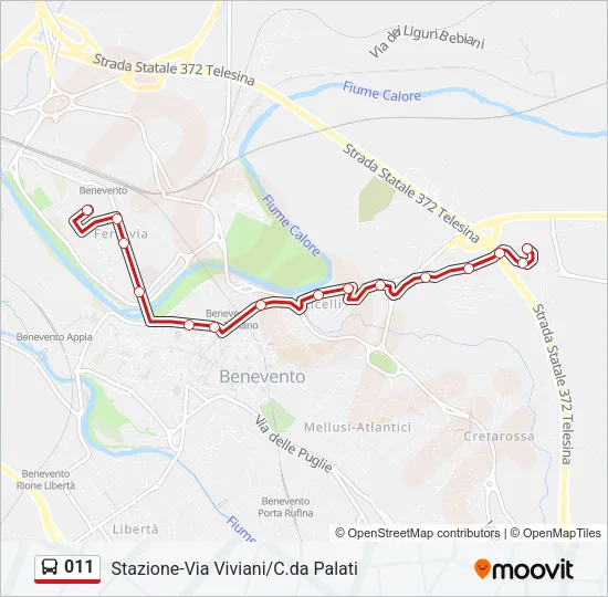 011 Bus Line Map