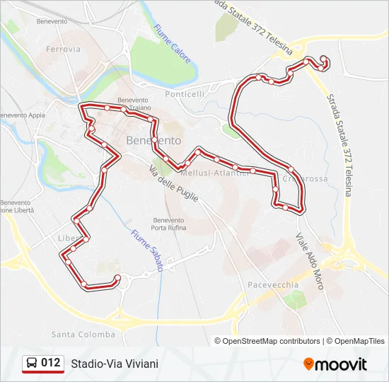 012 Bus Line Map