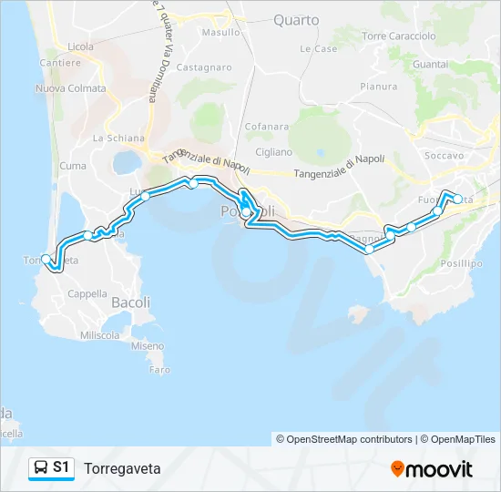 S1 Bus Line Map