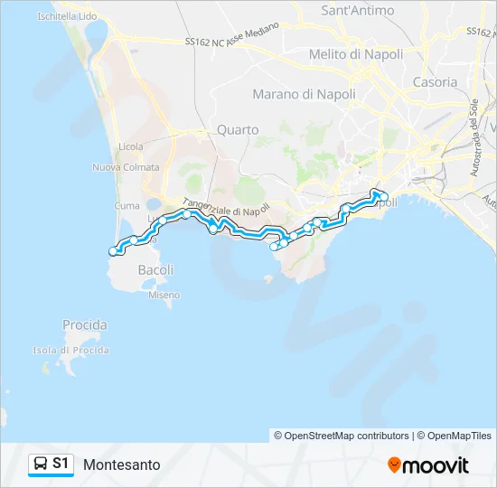 S1 Bus Line Map