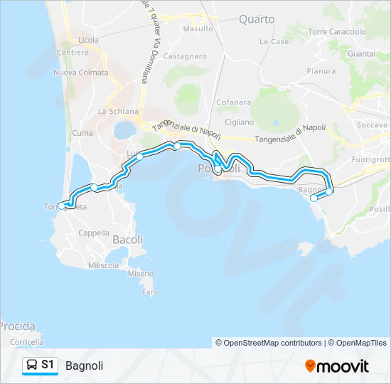 S1 Bus Line Map