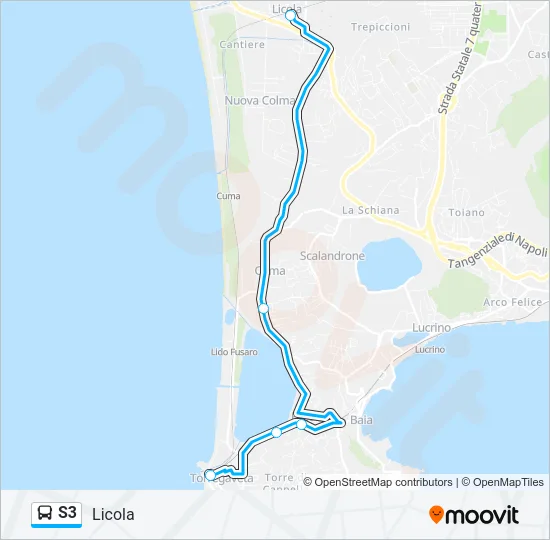 S3 Bus Line Map
