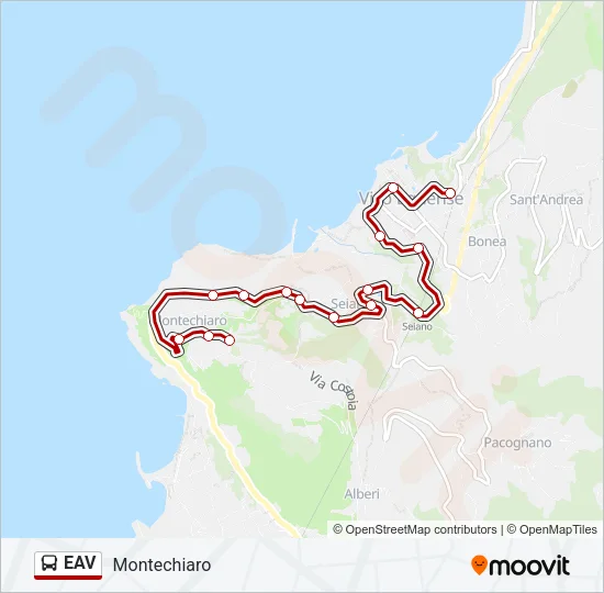 EAV Bus Line Map