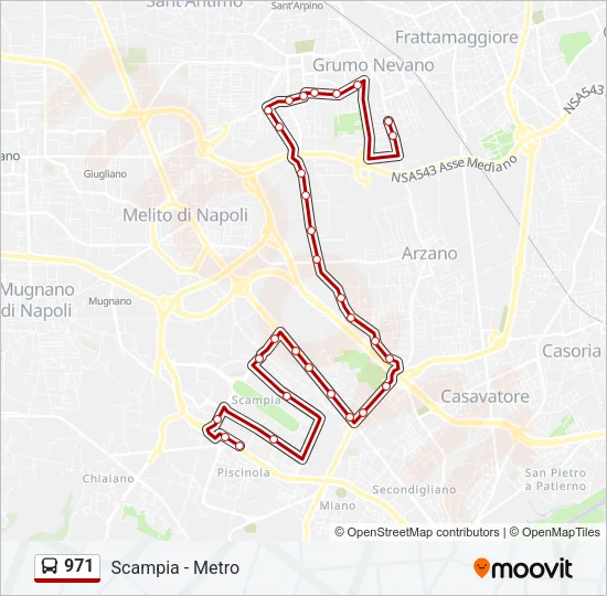 971 Bus Line Map