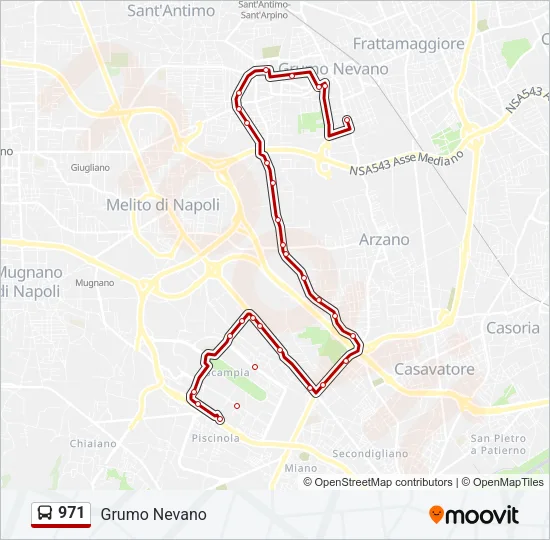 971 Bus Line Map